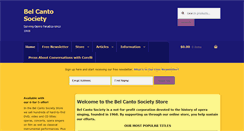 Desktop Screenshot of belcantosociety.org